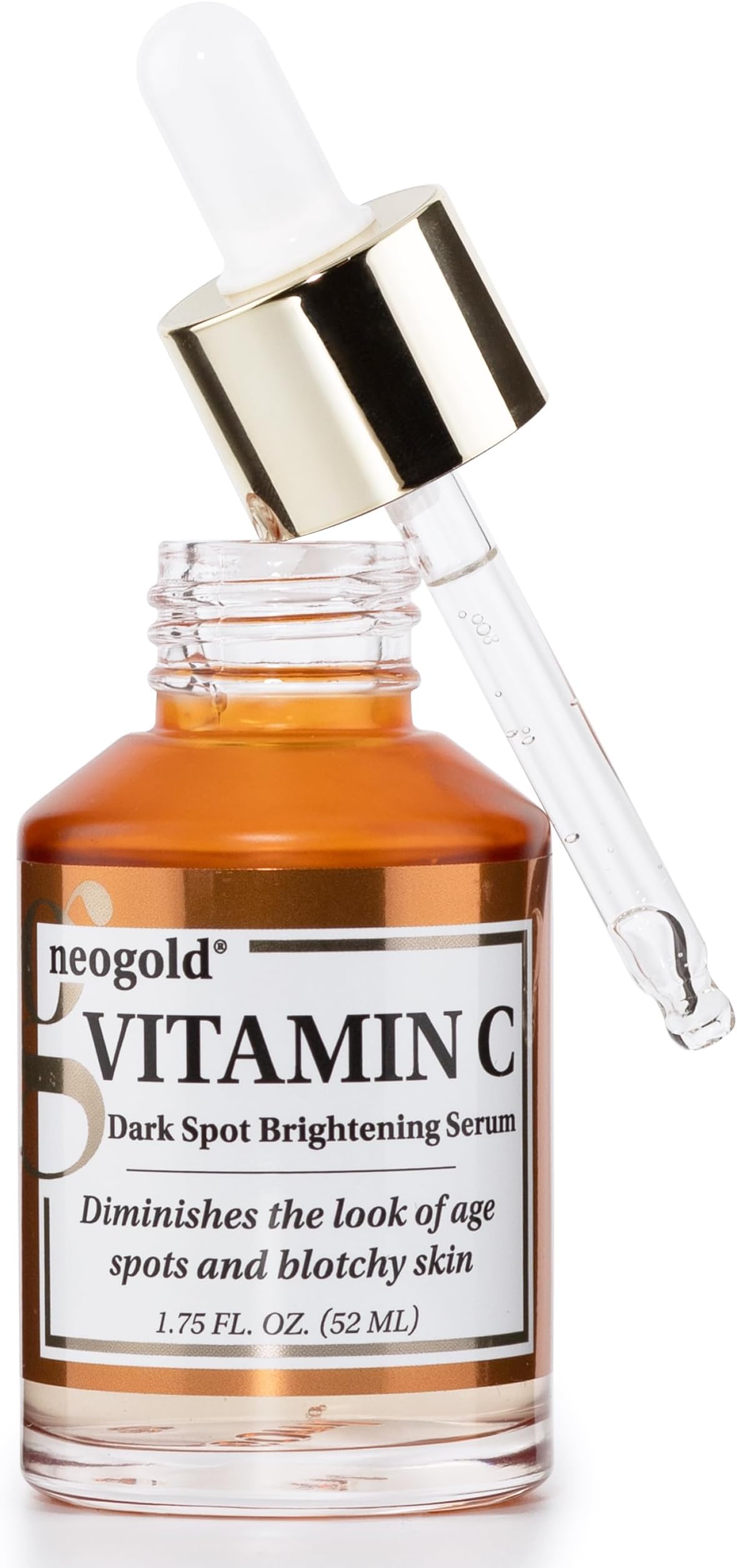 Neogold Brightening Vitamin C Face Serum Anti Aging Eye Serum | Fragrance Free Potent Vitamin C Face Moisturizer Facial Serum For Women, Acne, Dark Spot Treatment, Wrinkles, Uneven Skin Tone, 2 Fl Oz
