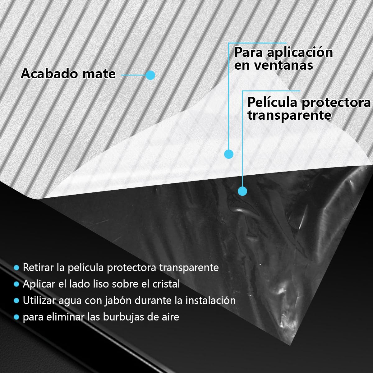 Zindoo Vinilos para Cristales Vinilo Adhesivo Cristal Patrón de Juncos Mate Proteger la Privacidad Anti UV Electrostática Autoadhesivo Decorativo para Dormitorio Sala Comedor Cocina 90x400cm