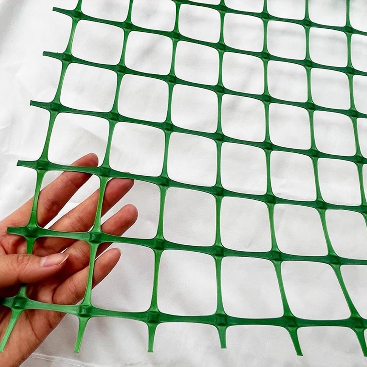 Grüner Sichtschutzzaun – Kunststoff-Mesh-Gewebe für Gartenzaun, temporäre Tierbarriere für Kaninchen, Ziegen, Hirsche – wiederverwendbar, 1,2 x 25 m