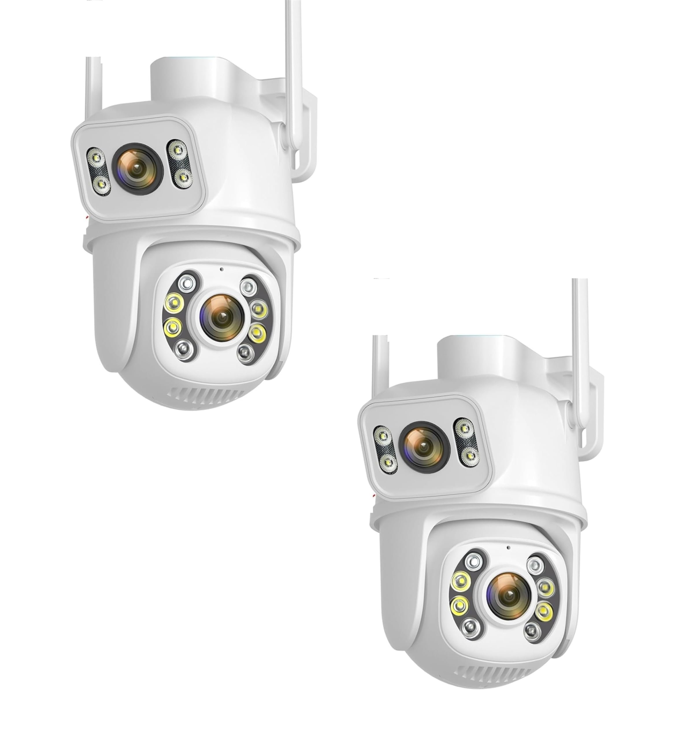 TELECAMERA IP CAM PTZ WIFI DOPPIA LENTE 2 PEZZI CAMERA DOME WIRELESS ESTERNO SPEED ZOOM CON APPLICAZIONE ICSEE PER AMBIENTI INTERNO ED ESTERNI - CW889