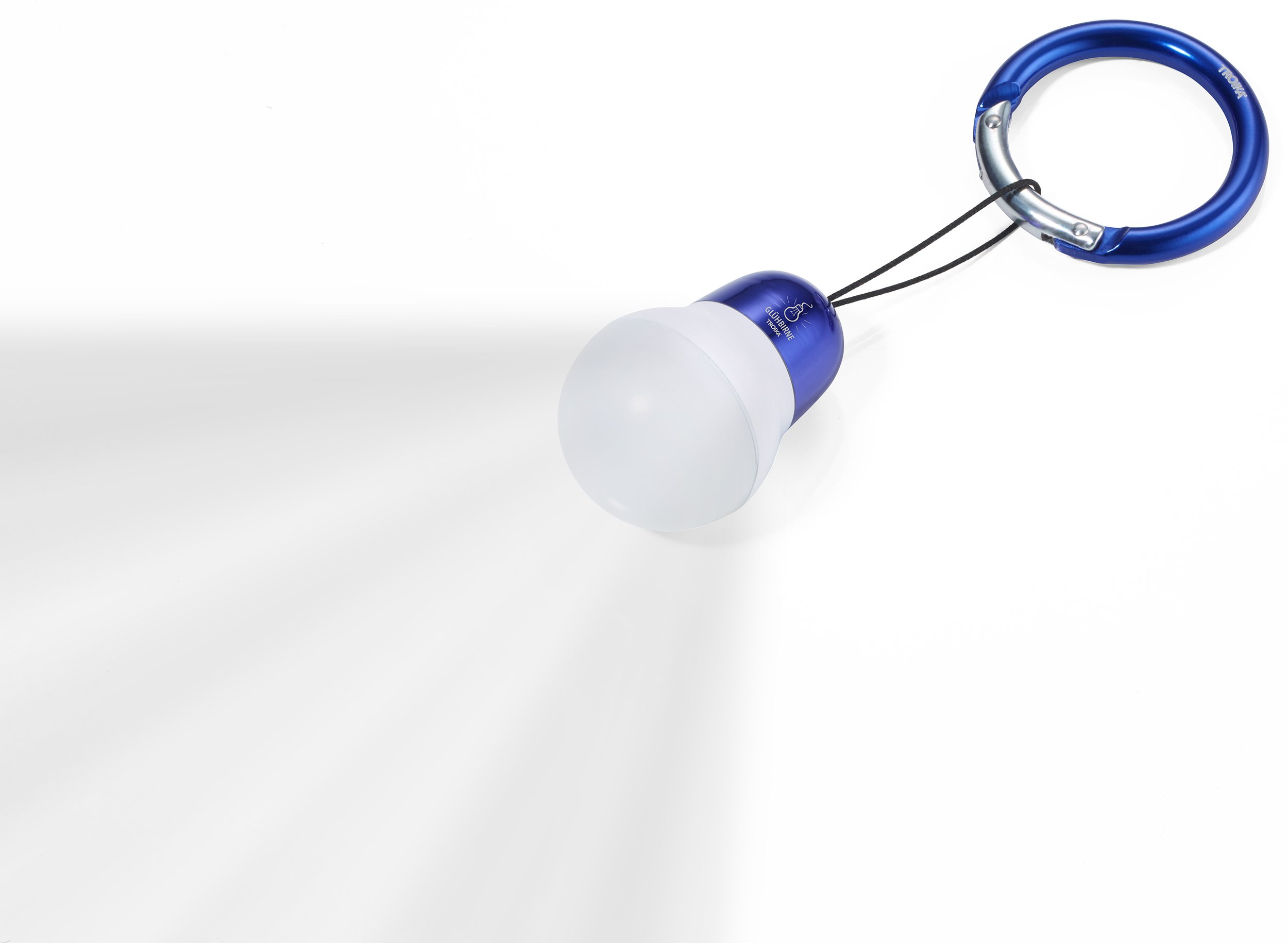 TROIKA BAG LIGHT Linterna de llavero LED Azul, Blanco