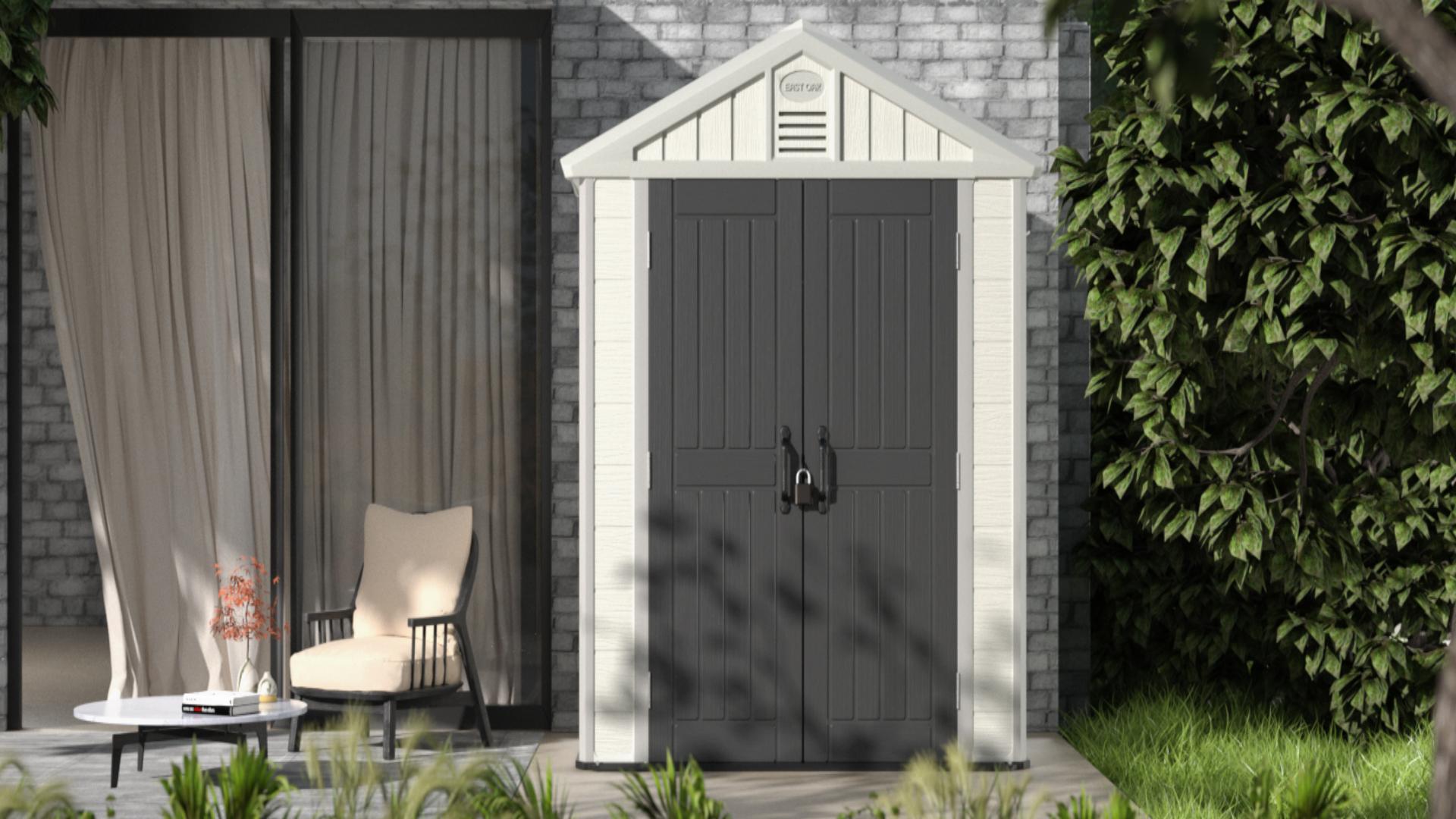 Amazon.com : East Oak Outdoor Storage Shed, 7×4×8.2 FT Waterproof