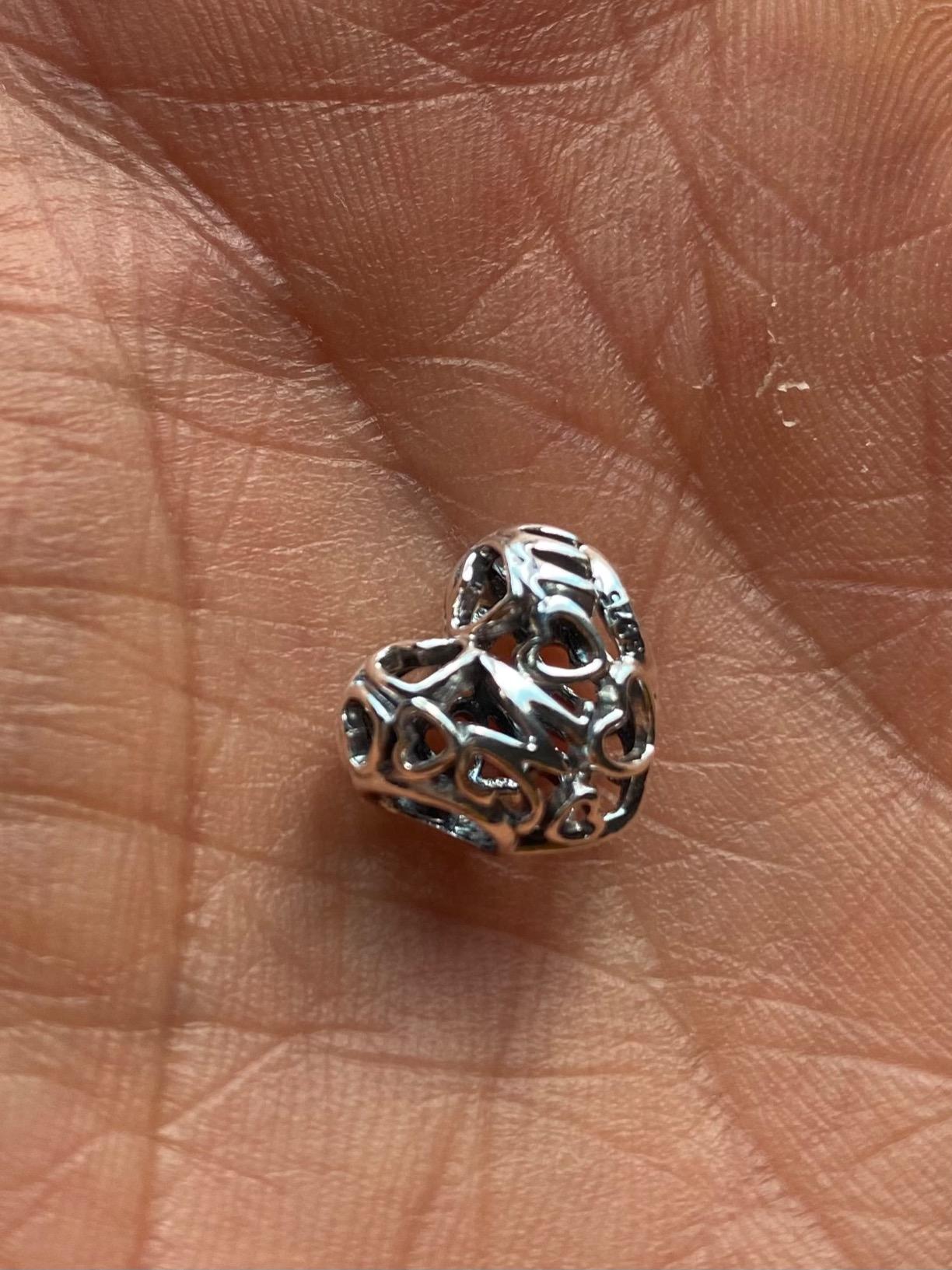Pandora Jewelry Reflexions - Ciondolo a forma di cuore, rame, argento
