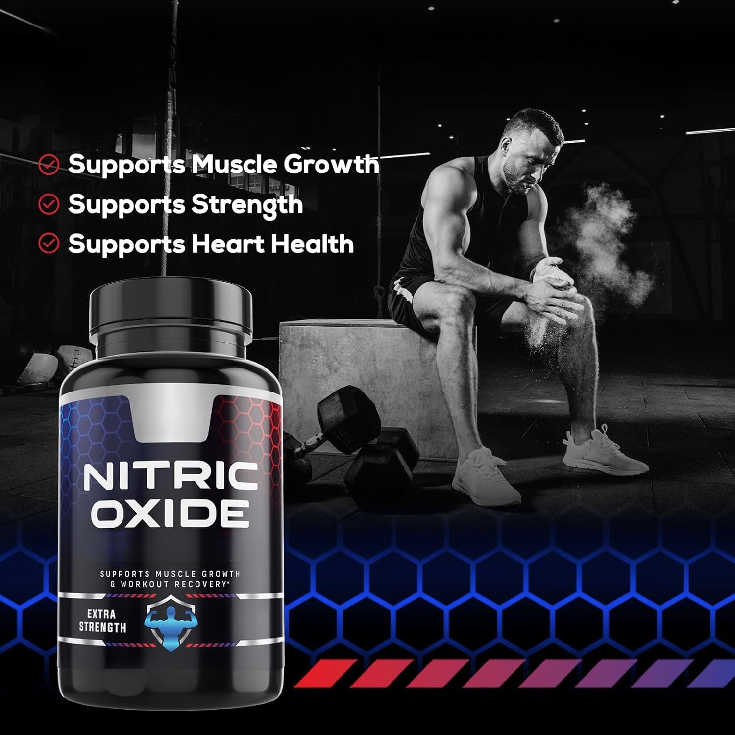 Nitric oxide supports muscles, heart and energy