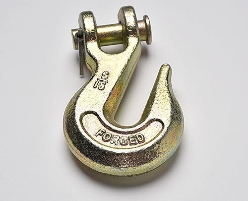 Miniatura 6 de HI-GEAR Gancho de agarre de horquilla, capacidad de trabajo de 4,700 libras, compatible con cadena de remolque de 516 pulgadas, grado 70, gancho de