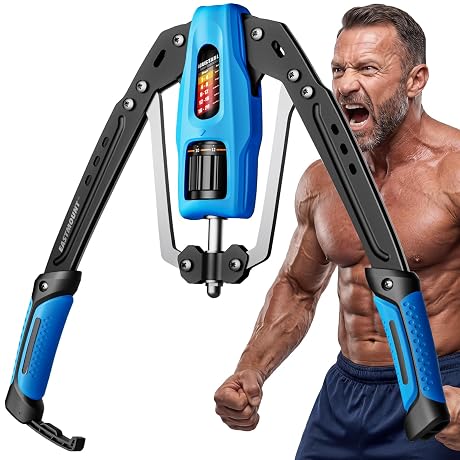 EAST MOUNT Twister Arm Exerciser, Adjustable Hydraulic Resistance 22–440 lbs, Arm Chest & Shoulder Strength Trainer for Home Workouts, Upper Body Muscle Builder, Fitness Training Equipment
