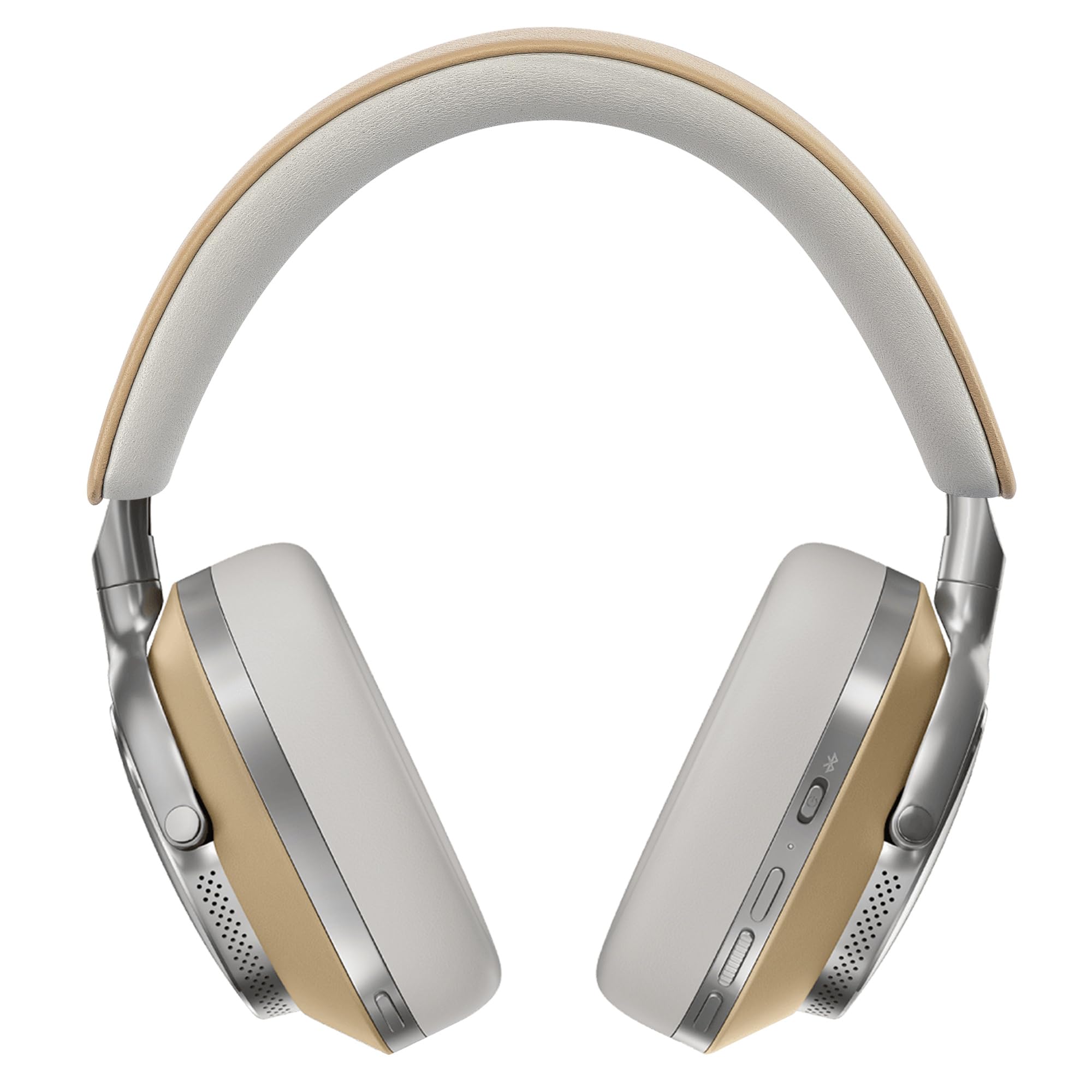 Geekria Opaska z owczej skóry kompatybilna ze słuchawkami Bowers & Wilkins Px8/Px7S3/Px7S2/Px7S2e (nie pasuje do Px7), część zamienna (jasnobrązowa)