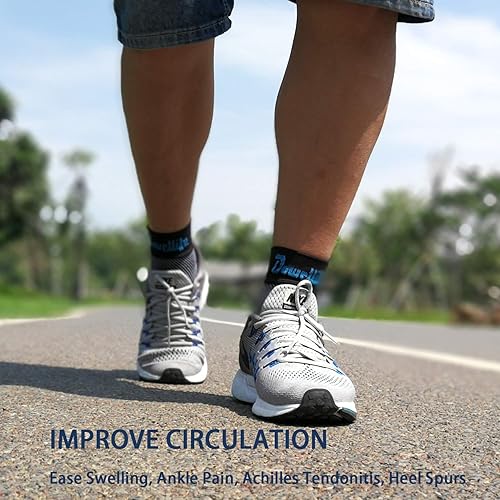 Miniatura 4 de Dowellife - Calcetines de fascitis plantar, tobillera de compresión y soporte de arco, mangas de compresión de pies, hinchazón fácil, tendinitis de
