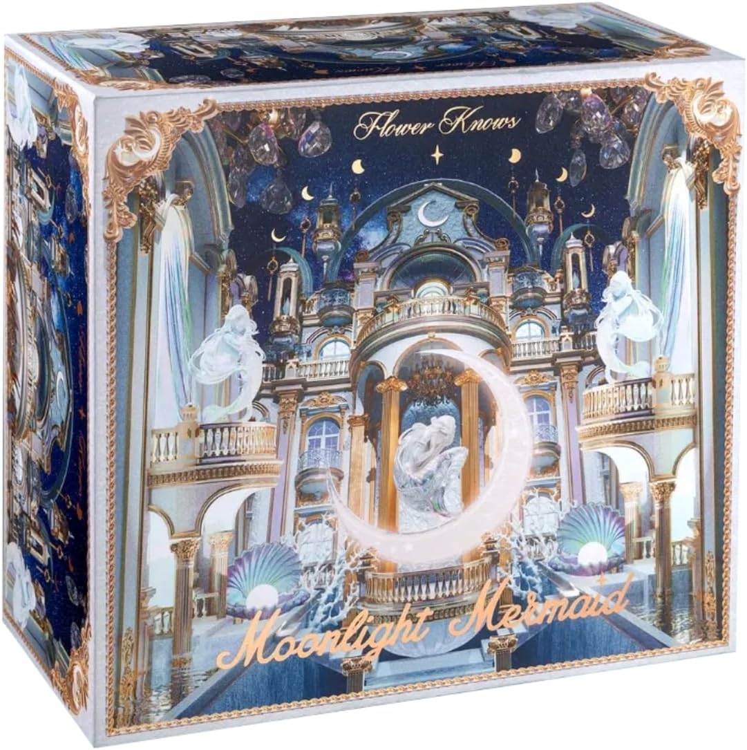Moonlight Mermaid Gift Box, Large Capacity Makeup Organizer Storage Box, 24x22x12 CM (Empty)