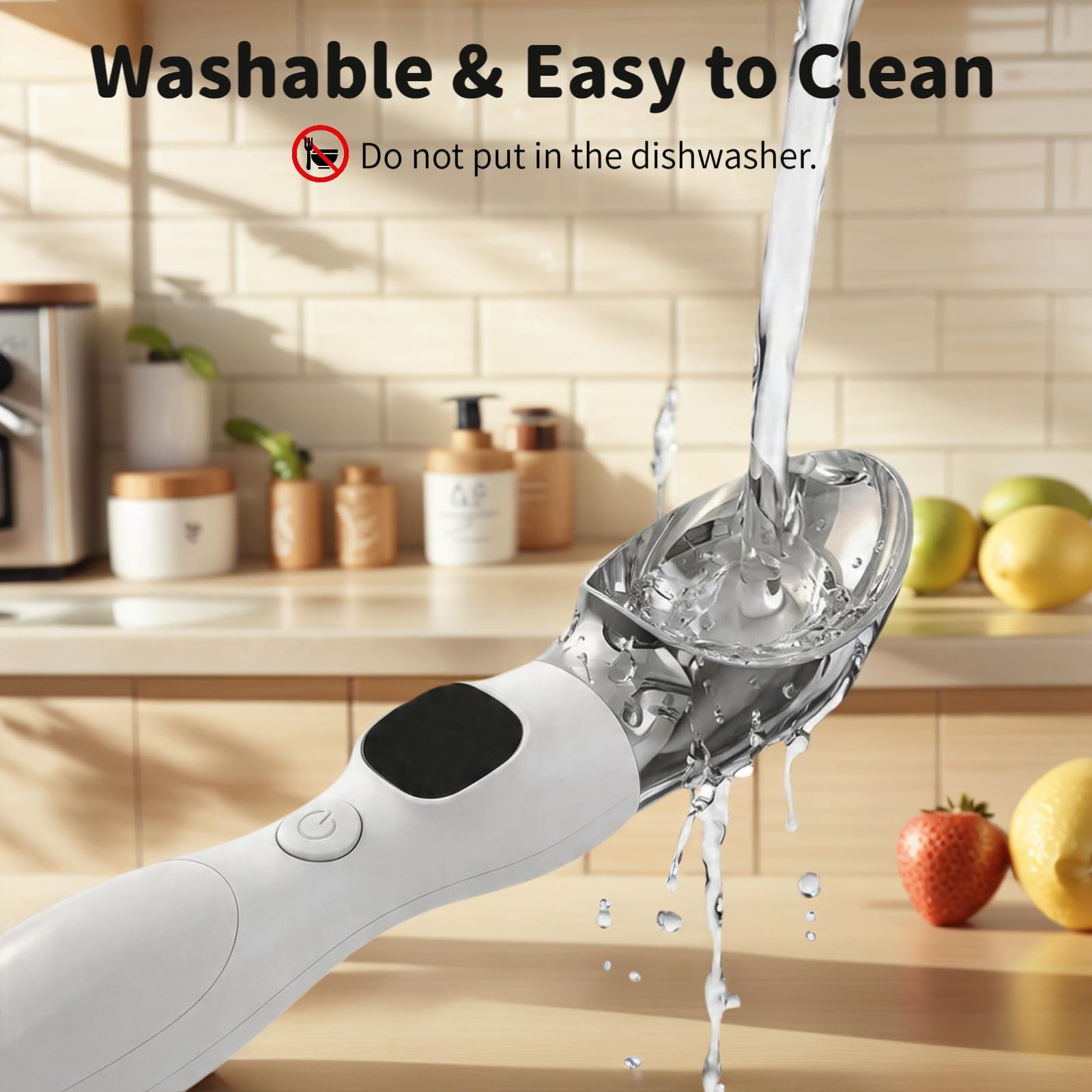 Cuillère à glace chauffante rechargeable, cuillère électrique chauffante avec écran LED et étanchéité IP67, chaleur réglable jusqu'à 70 °C pour crème glacée, gelato, sorbet, yaourt glacé, beurre ferme