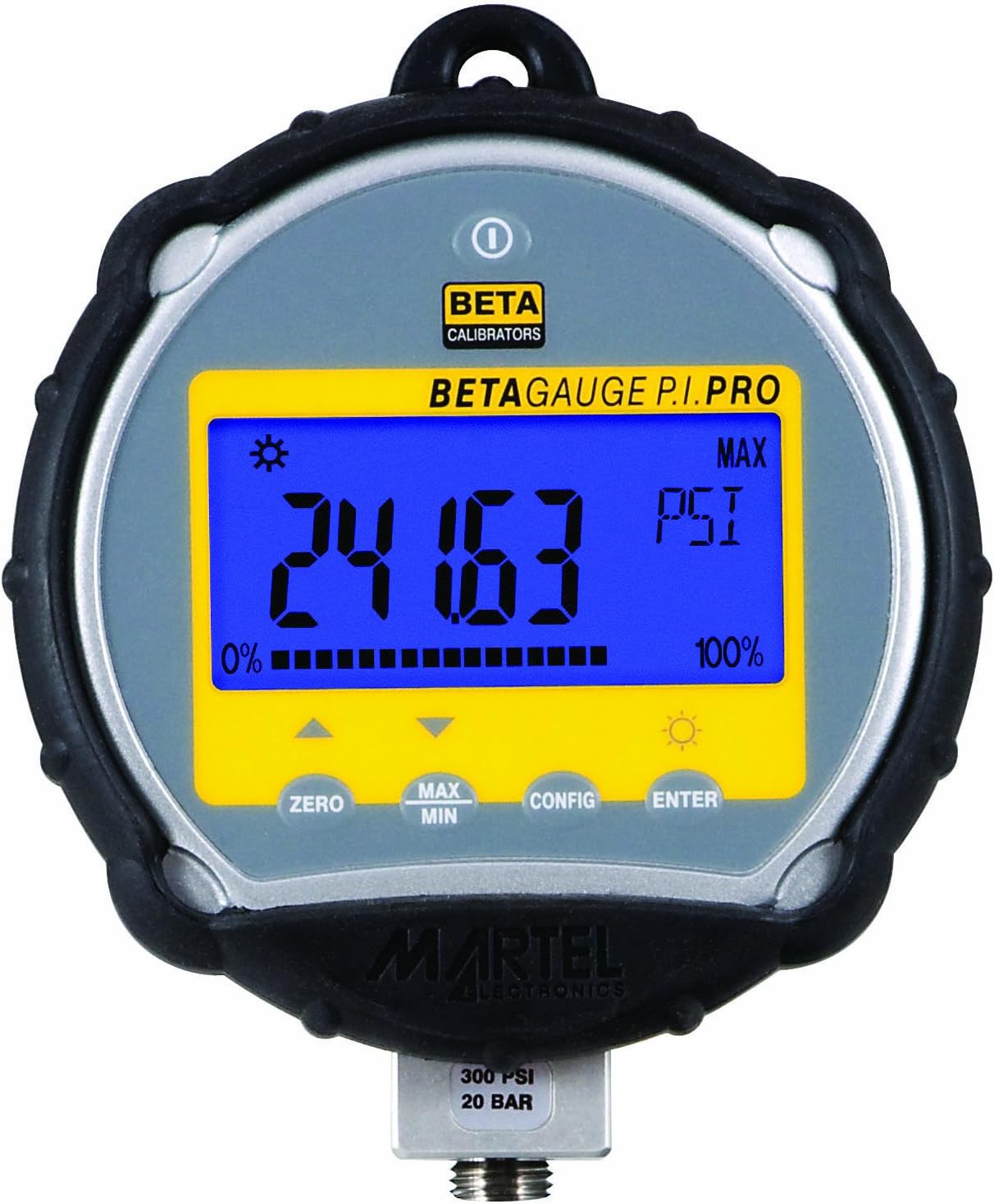 Martel BetaGauge PI-PRO Isolated Digital Pressure Calibration Test Gauge, 0 to 15 psi