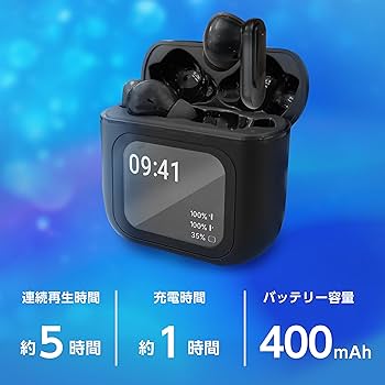 Amazon.co.jp: 【YSN スマートディスプレイ搭載 ANCワイヤレスイヤホン