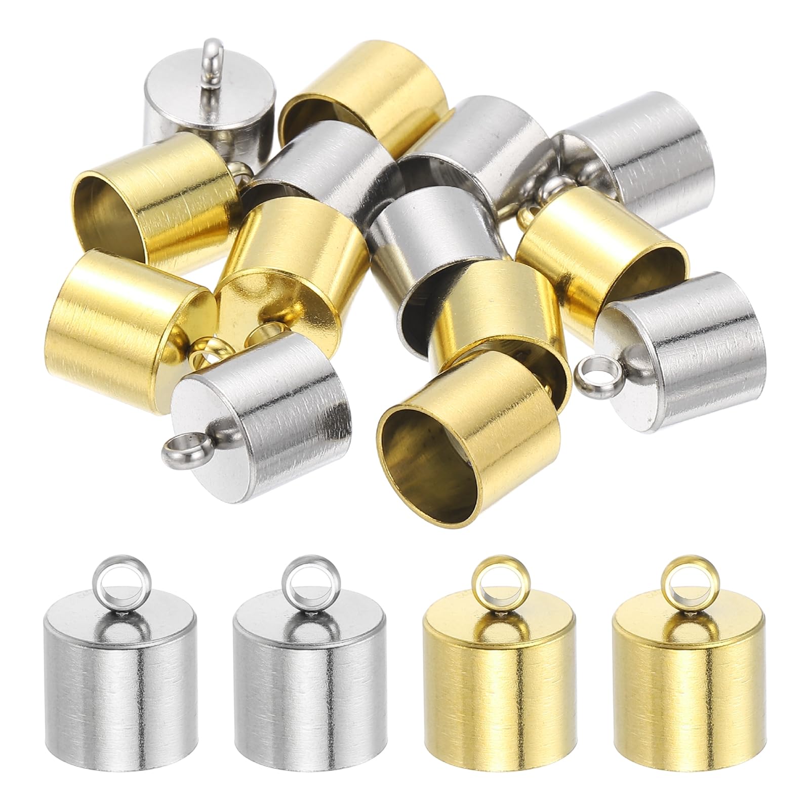 Embout de cordon 9mm en acier pour créer vos propres bracelets à pompons et colliers tendance