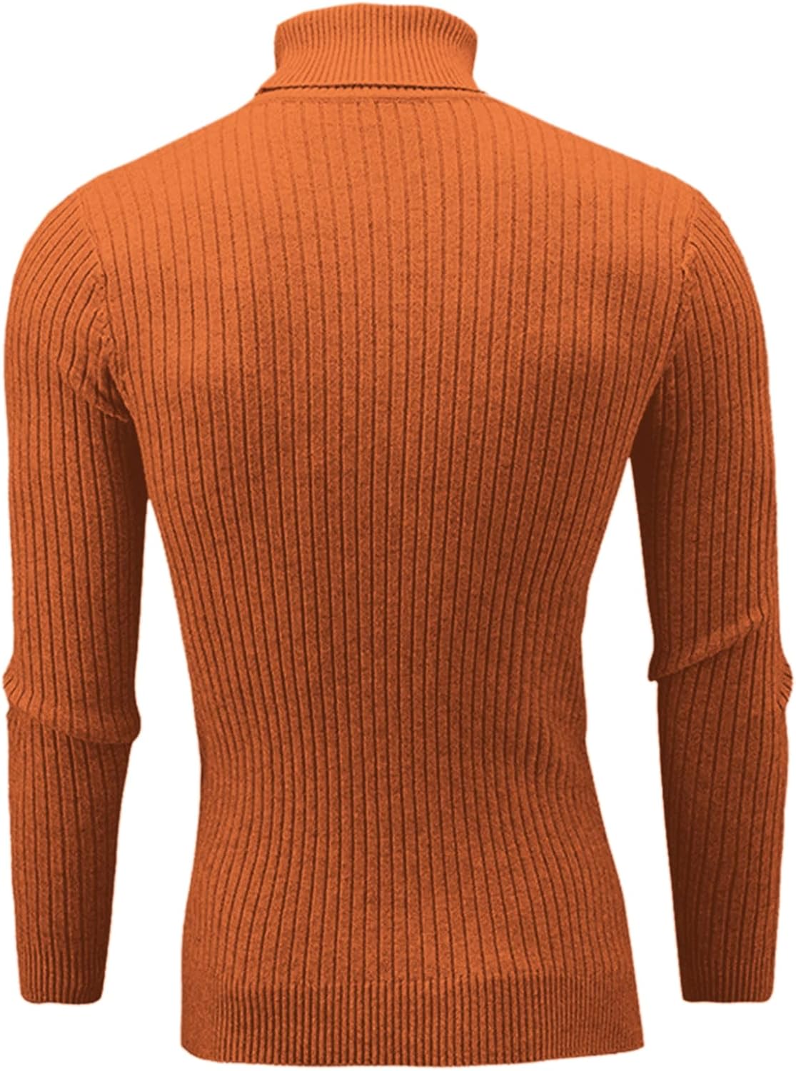 QZH.DUAO Men's Casual Slim Fit Turtleneck Pullover Sweaters Tops with Twist Patterned - Image 2