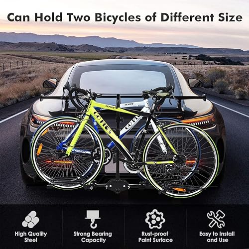 Miniatura 2 de Black Series 2 - Soporte de enganche plegable para bicicletas, compatible con receptores de enganche de 1-14" y 2"