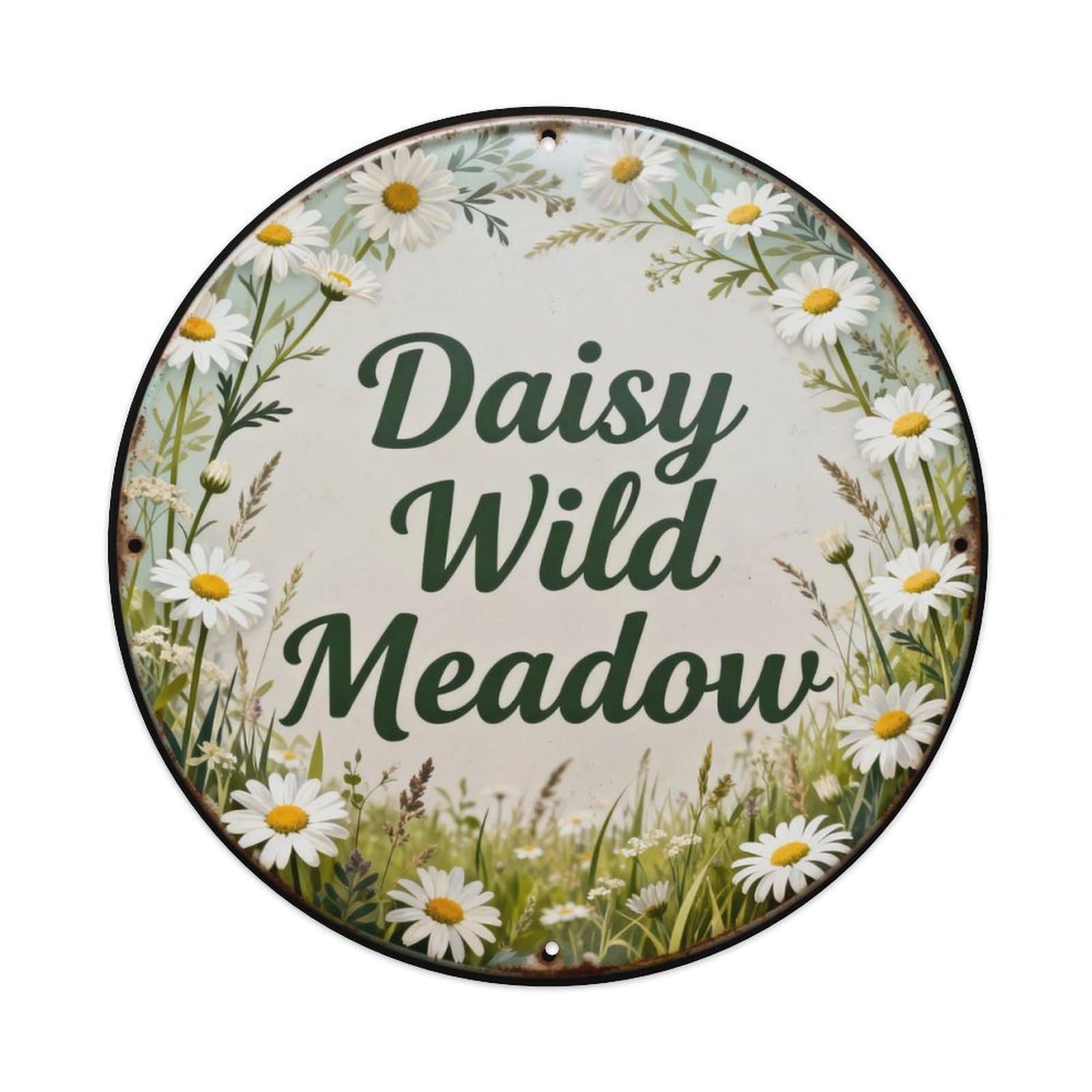 Daisy Wild Meadow Metal Tin Sign Plaque