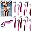 Honoson 12 Pcs Disposable Bikini Razors for Women Bikini Line Trimmer Shaver Small T Type Razor Durable Travel Accessories Pubic Hair Removal Beauty for Body Cosmetic Tool(Rosy, Dark Pink, Light Pink)