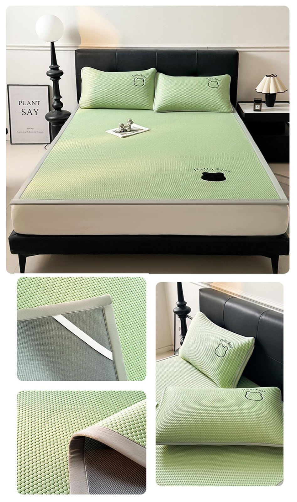 Juego de Colchonetas para Enfriamiento de Verano | Funda de Cama Plegable Lavable para Personas que Sufren el Calor Dormitorio Escuela Hogar Viaje