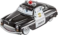 Vista 2 de Mattel Disney/Pixar Cars Sheriff Vehículo fundido a troquel (escala 1:55)