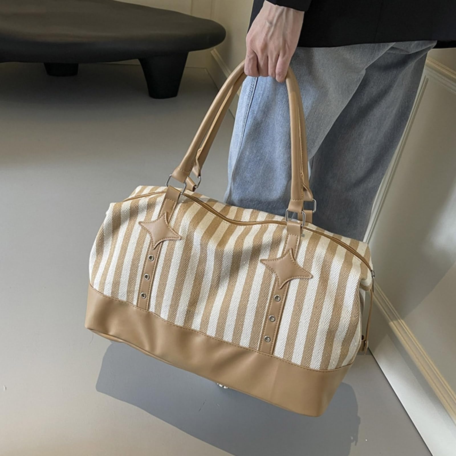 Borsa Per Fitness Grandi Dimensioni Allenamenti Commissioni Weekend Manici Rinforzate Borse Spalle Traspiranti Sacchetti Da Viaggio Con Più Tasche