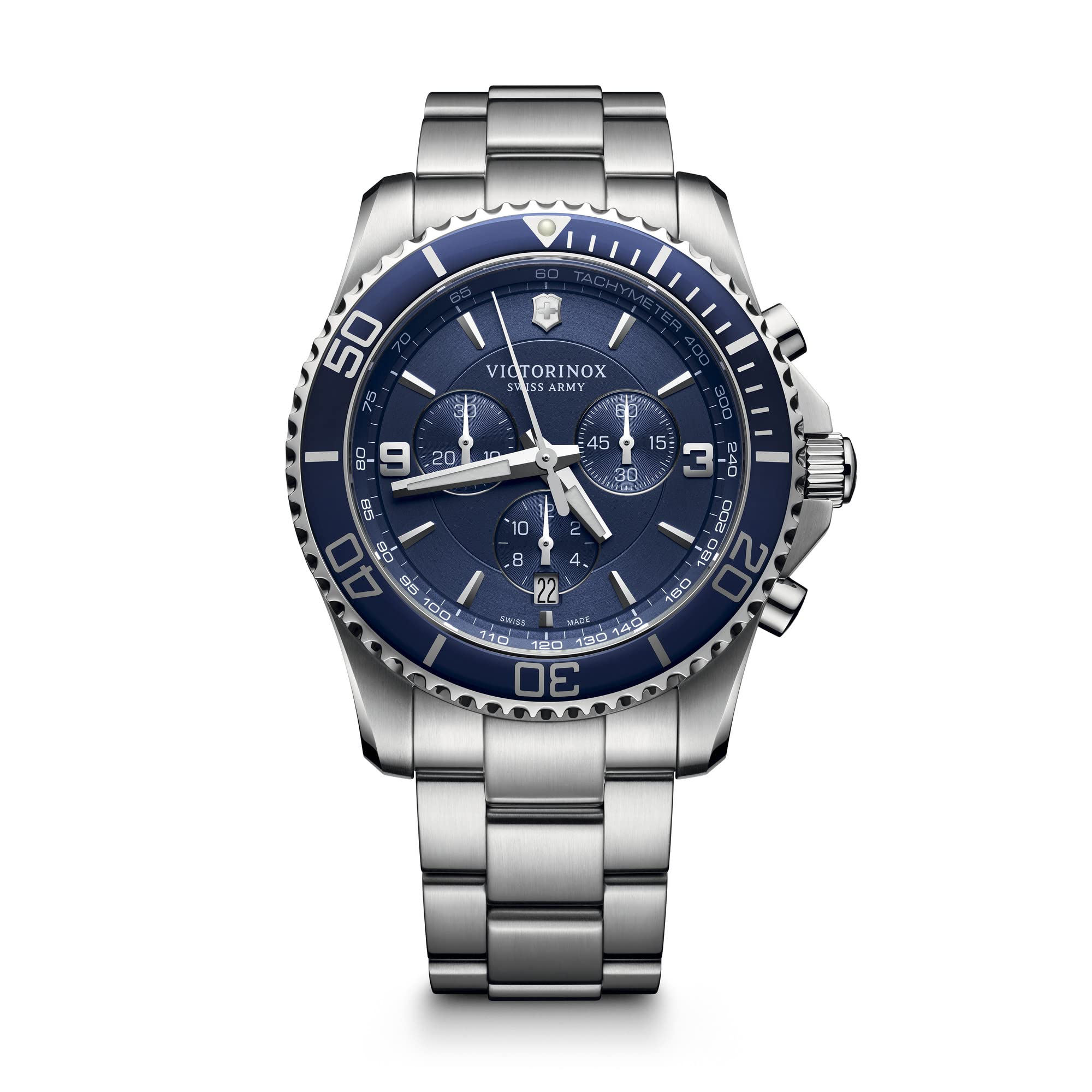 Victorinox Stainless Steel Maverick Analog Blue Dial Men Watch-241689, Silver Band (B00VNK0ALA) Amazon Price History, Amazon Price Tracker