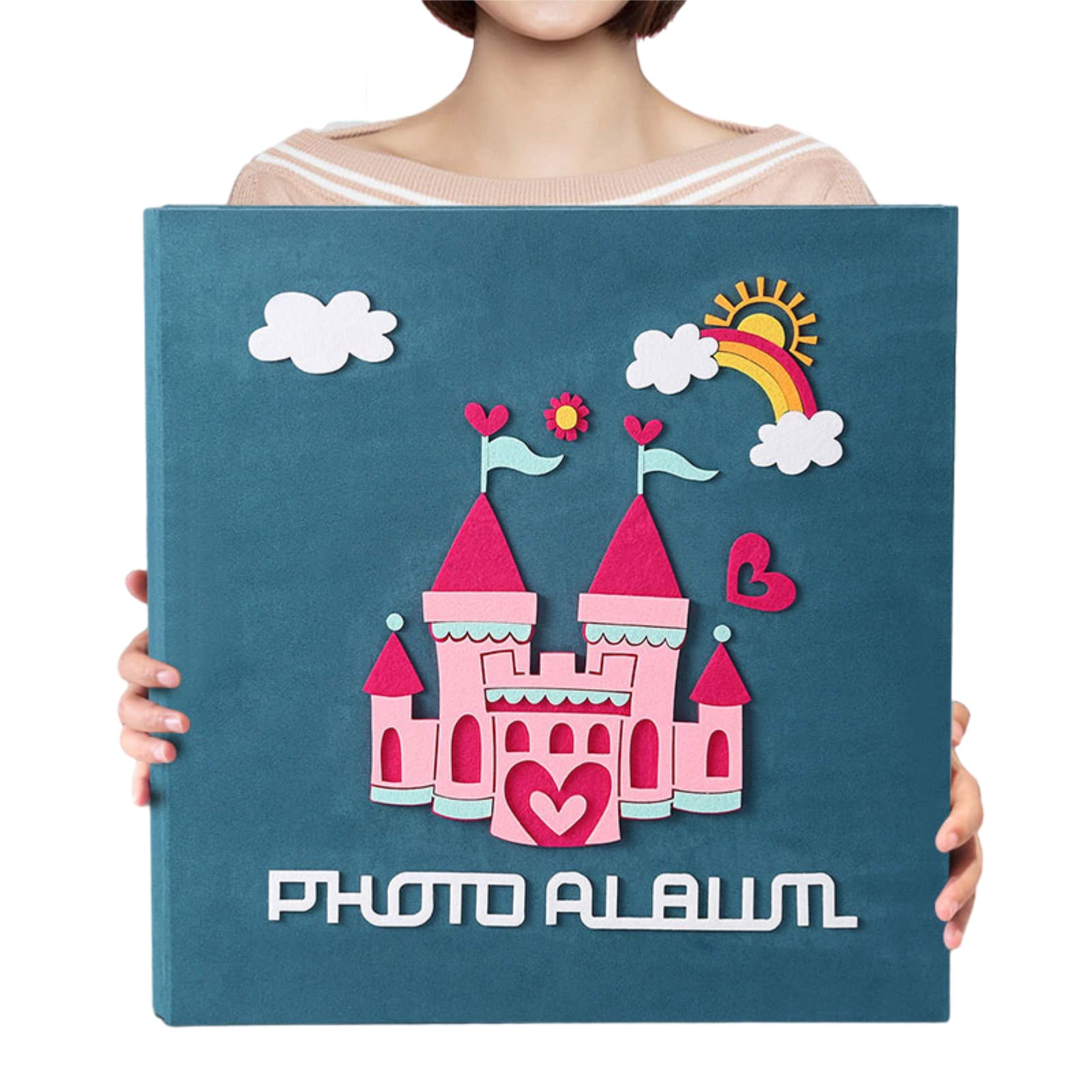 Album fotograficzny dla dzieci, 5-calowy album śródtekstowy o dużej pojemności z 1000 zdjęć, wysokiej jakości strona wewnętrzna z folii PP o wysokiej przepuszczalności.