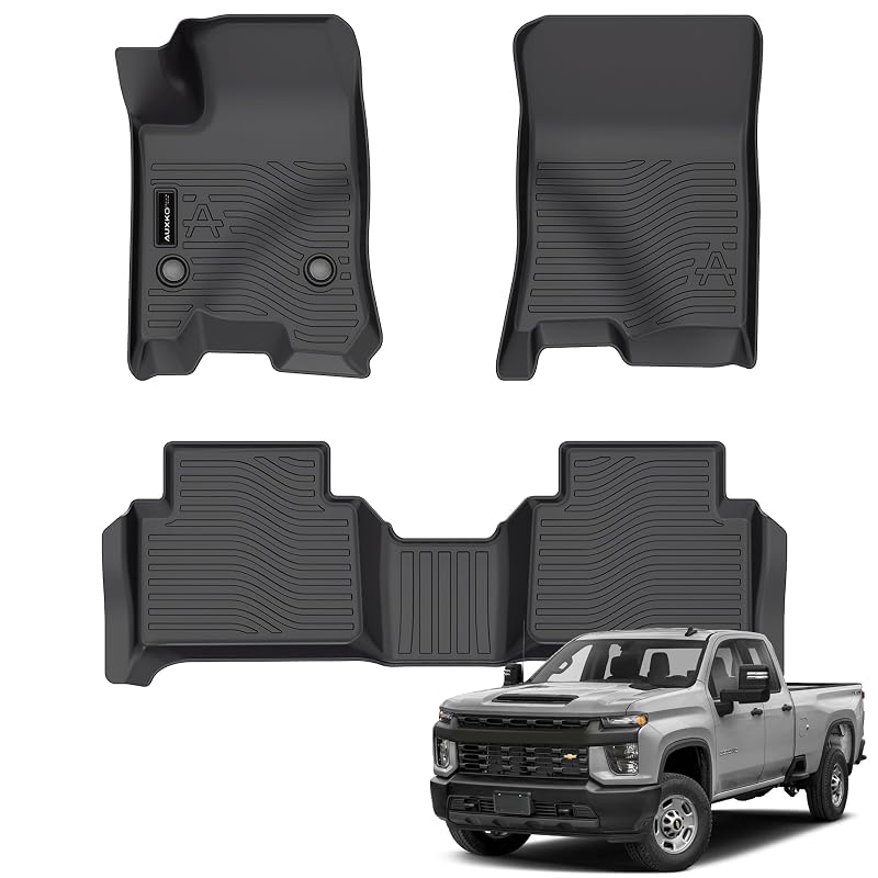 Kit de tapetes automotivos em TPE para Chevrolet Colorado e GMC Canyon Crew Cab 2023–2026 AUXKO, 3 peças