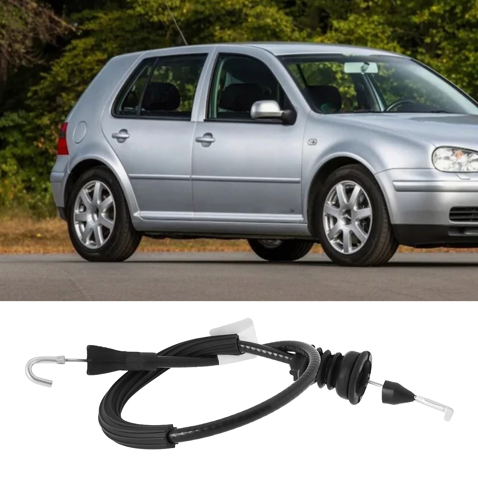 2 Stück Autotür-Frontschloss-Bowdenzug Ersatzteil 1J4837085F 1J4837085D 1J4837085E 1J4837085G Kompatibel mit VW Golf Mk4 Kompatibel mit Bora (1997–2006).