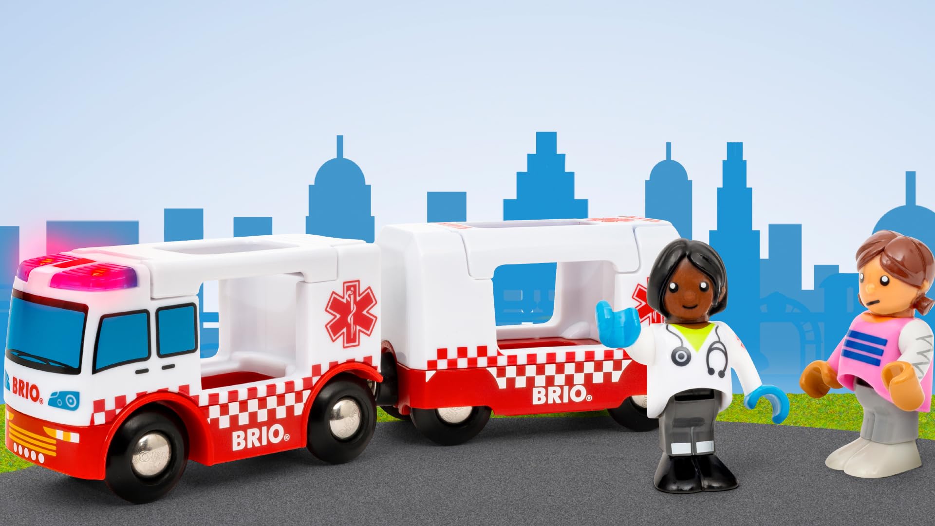BRIO World – 36035 Rescue Ambulance | Train Set Accessory for Kids Aged 3 Years Up