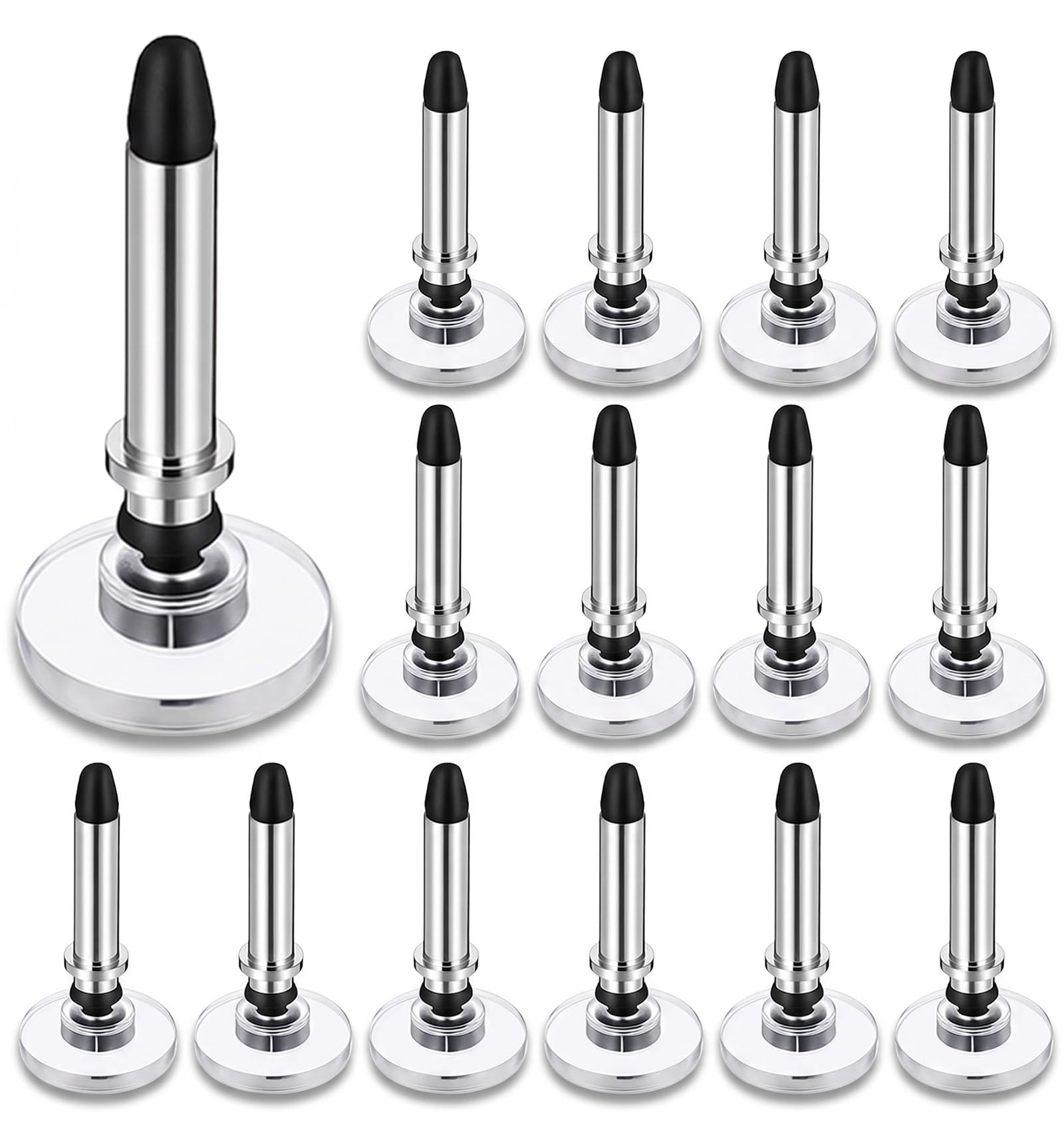 Photo 1 of 15Pcs Stylus Replacement Tips, Universal Stylus Tips Replacement Tips Only for Touch Screen Tablet and Cellphone Stylus Pen Accessories(Black)