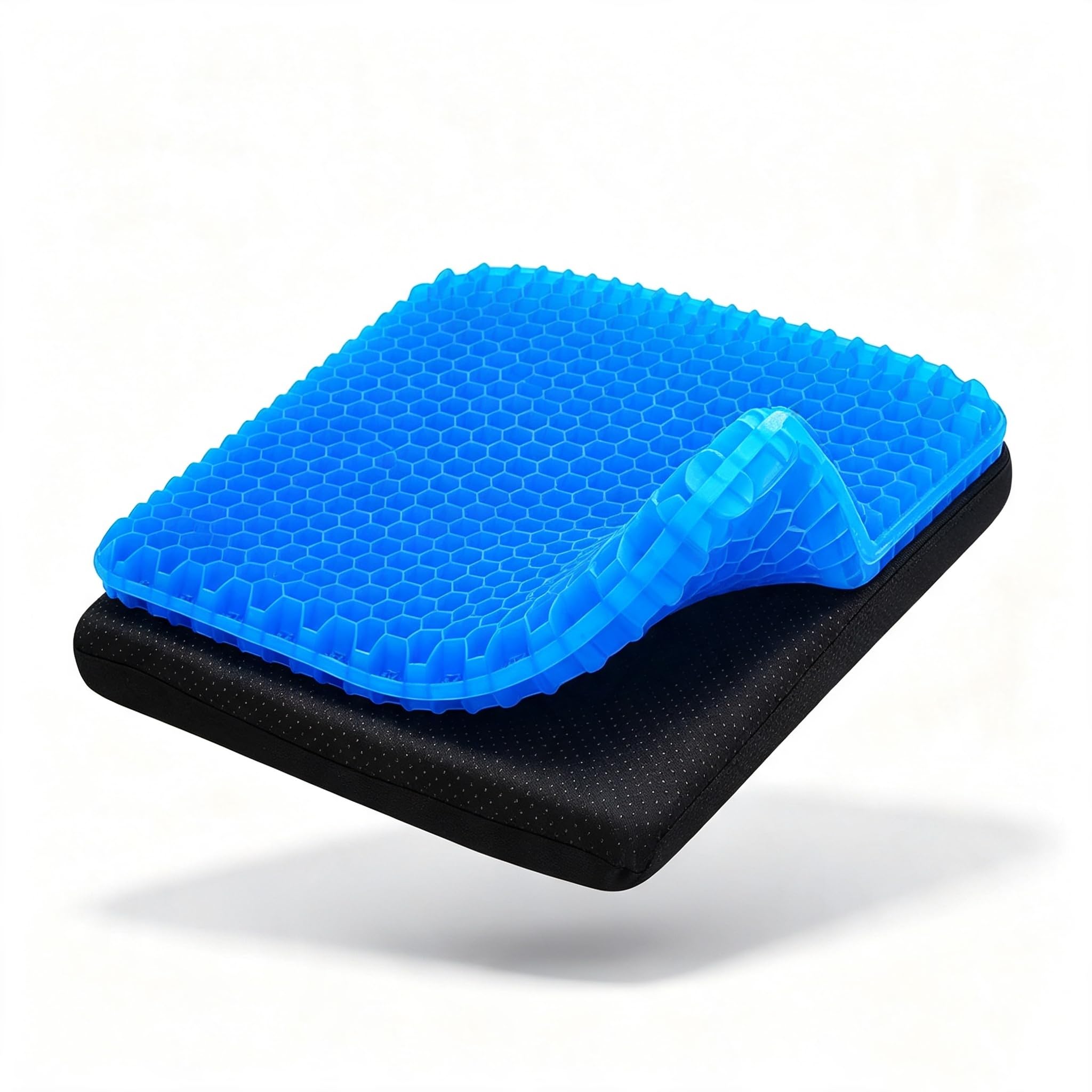 Pnoyws Gel Honeycomb Seat Cushion, Memory Foam Alternative for Office & Car