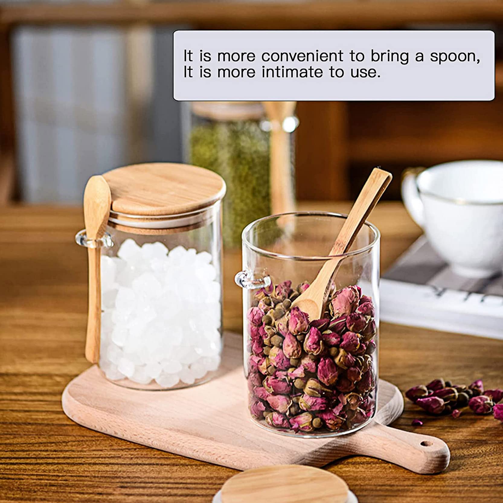 Barattoli In Vetro Con Coperchio - Set Di 4 Da 540ML, Ermetici, Per Alimenti, Con Etichette E Penna - Foto 8