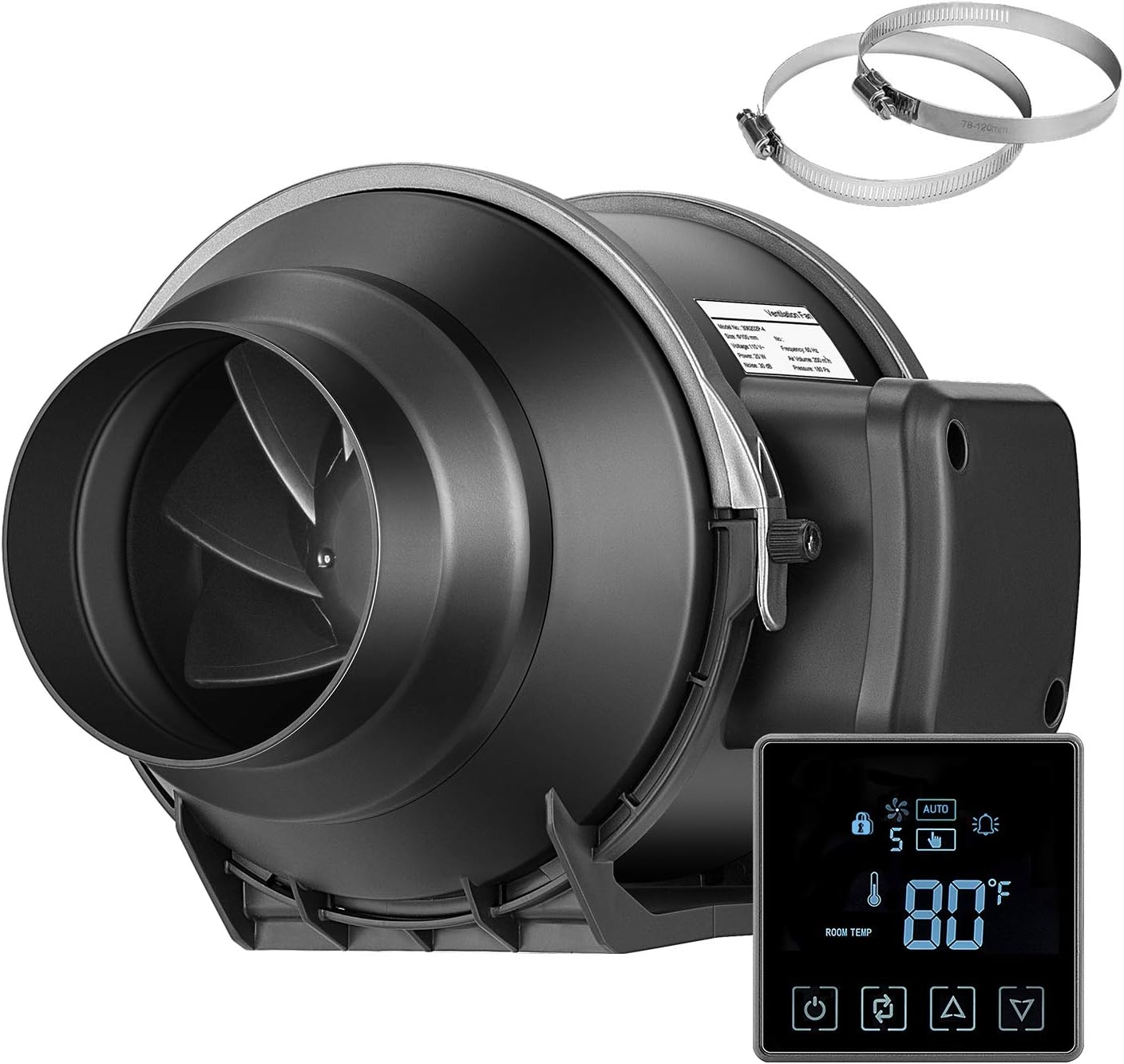 VIVOSUN 4 Inch Inline Duct Fan with Temperature Controller Ventilation