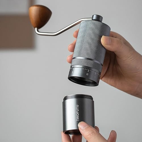 Miniatura 5 de Molinillo de café manual con molinillo de café manual de acero inoxidable ajustable externo, adecuado para varios lugares como cocinas caseras,