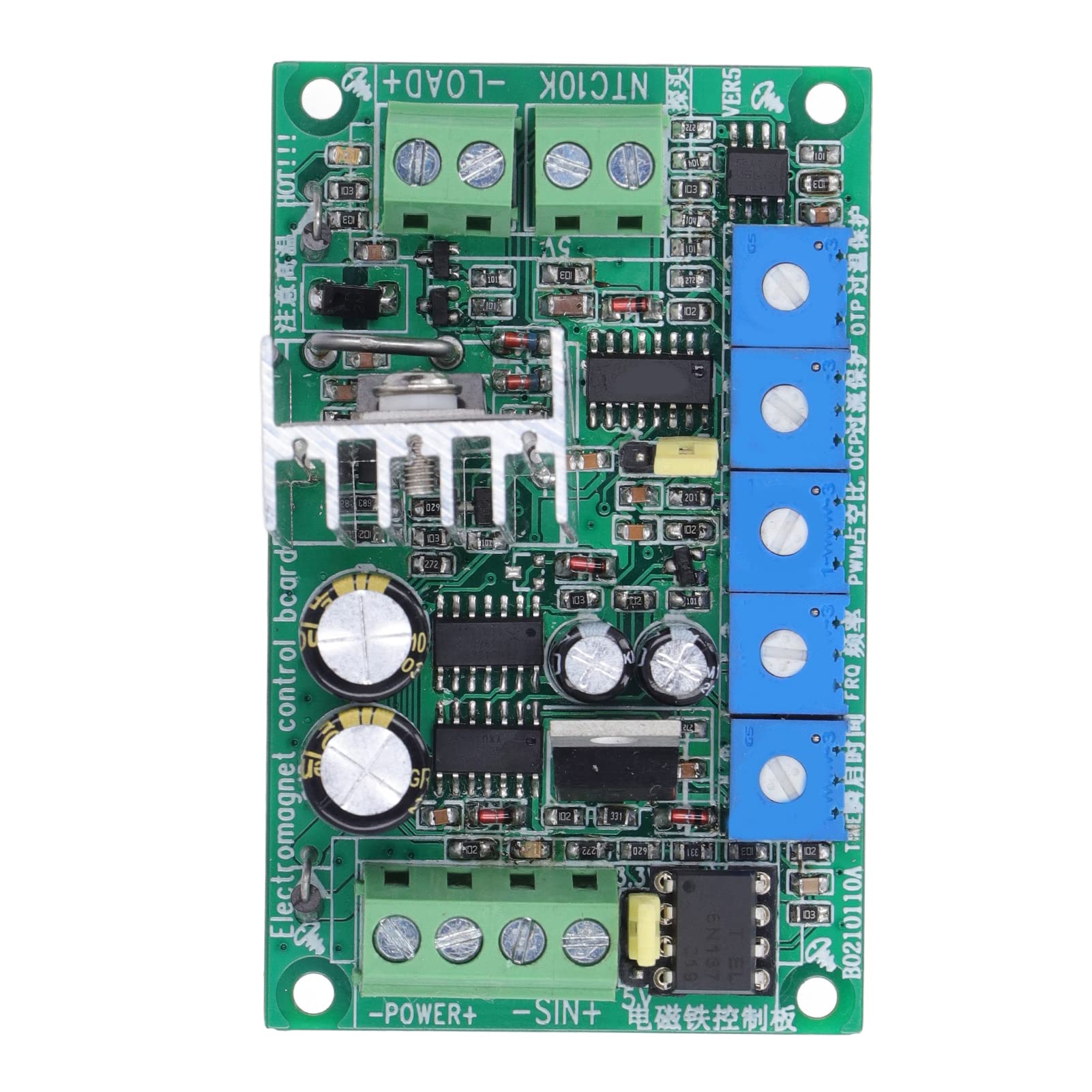 Scheda di azionamento dell'elettromagnete, modulo di controllo dell'elettrovalvola FRQ con uscita regolabile 2-20KHZ 0-100% PWM con indicatore LED per dispositivo elettromagnetico