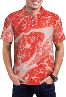 Men's Classic Fit Polo Shirt,Short Sleeve Golf Performance Shirts-Sunflowers Country