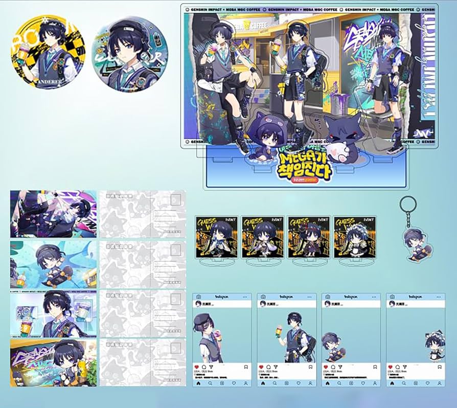 原神 放浪者 スカラマシュ メガコーヒー 特典 カード アクリルキーホルダー Amazon.co.jp: 原神 放浪者 Mega Coffeeコラボ 散兵×Mega Coffee