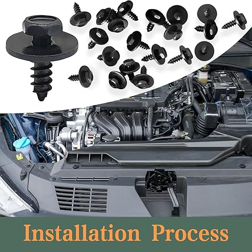 Miniatura 4 de 20 tornillos de cabeza hexagonal, repuesto OEM #: 07-14-7-129-160, para BMW Fender Liner Splash Shield motor debajo de la cubierta parachoques