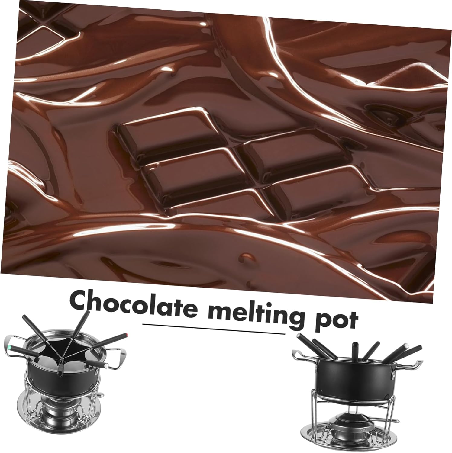 Cauldron Chocolate Melting Pot Hotpot for Cheese Ice Cream Kitchen Melting Pot Non-stick Sturdy