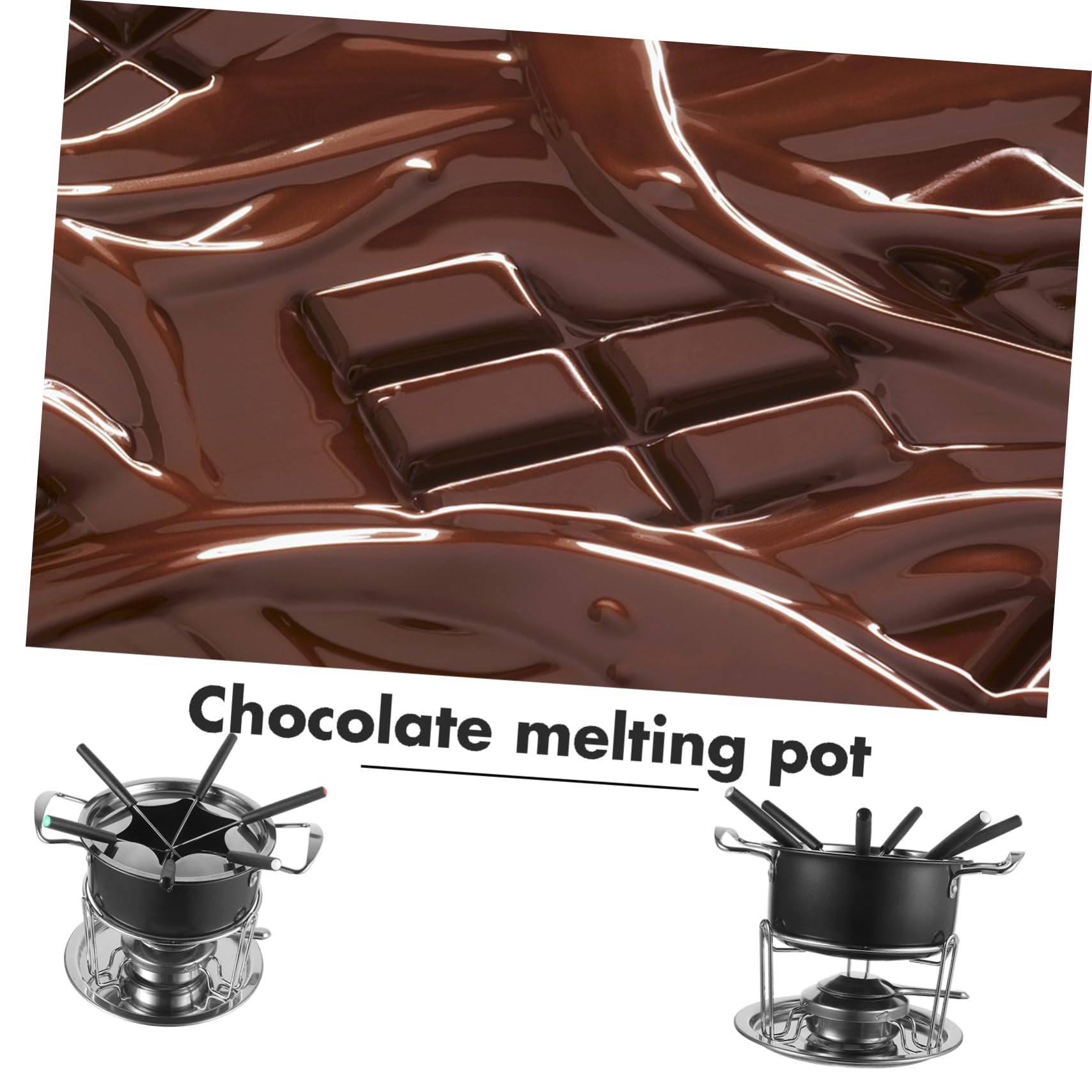 COLLBATH Cauldron Chocolate Melting Pot Hotpot for Cheese Ice Cream Kitchen Melting Pot Non-stick Sturdy