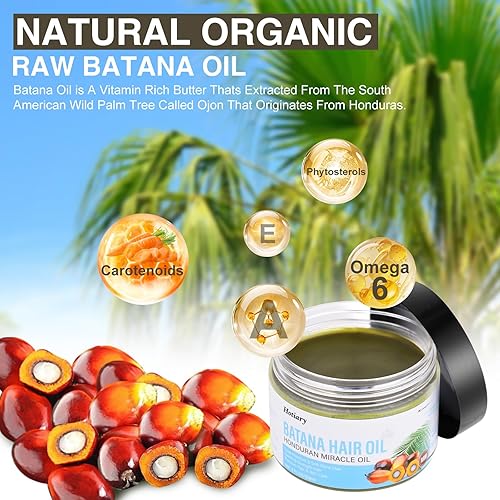 Miniatura 3 de Aceite de batana crudo para el crecimiento del cabello, aceite de batana orgánico Dr. Sebi sin refinar de Honduras, mascarillas naturales puras para