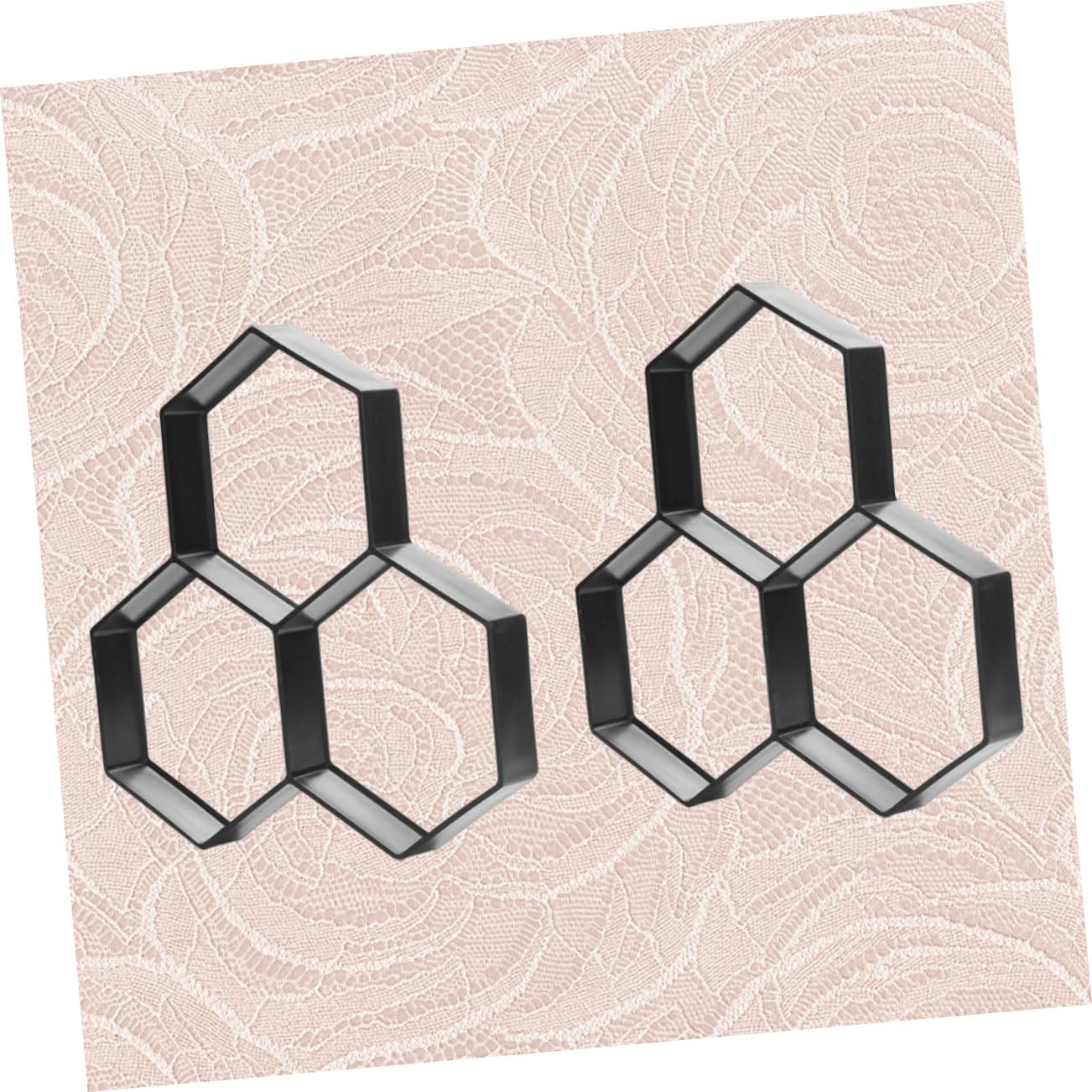 2 piezas Molde para Adoquines de Jardín de Plástico Reutilizable Molde Hexagonal para Baldosas de DIY Herramienta Manual para y Patios Fácil de Limpiar y Usar