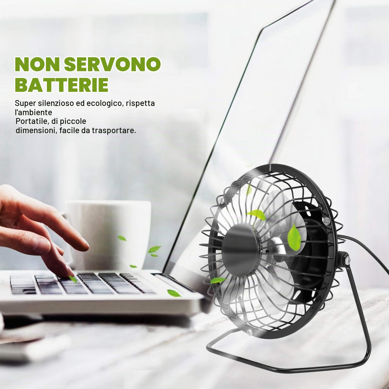 Ventola di raffreddamento alimentata a Mini pannello solare fotovoltaici , 5 W senza bisogno di batterie, portatile per serra, case per cani, camper