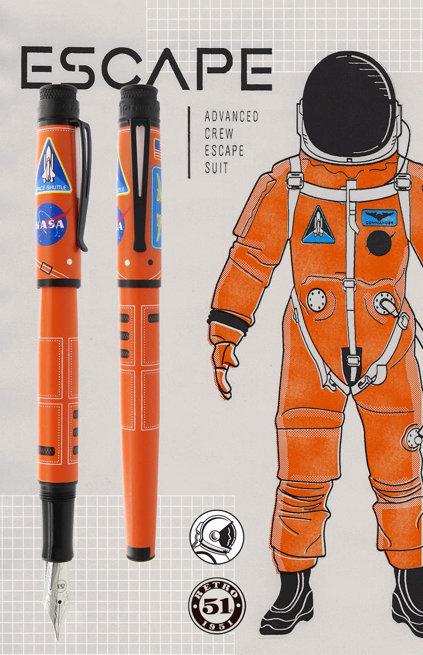 Amazon | Retro 1951 Tornado 万年筆、エスケープ、Mペン先 - ブラック
