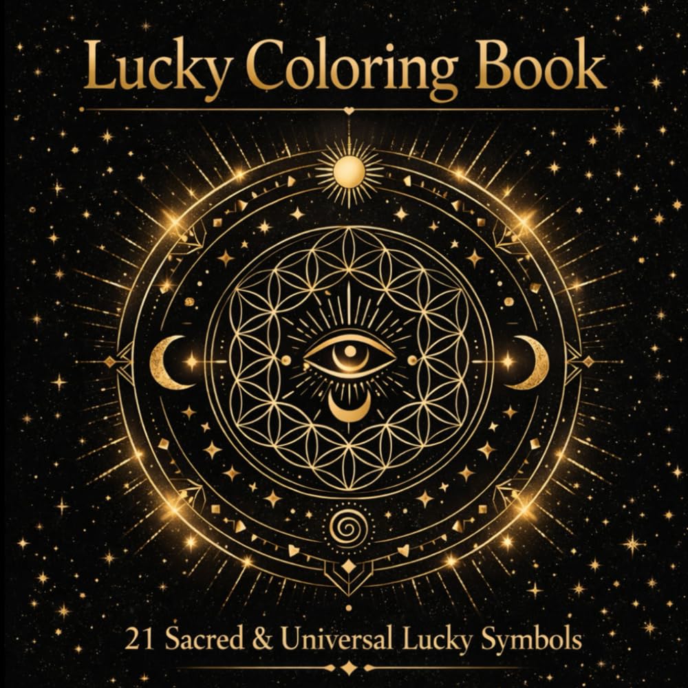 Lucky Coloring Book – 21 Sacred & Universal Lucky Symbols