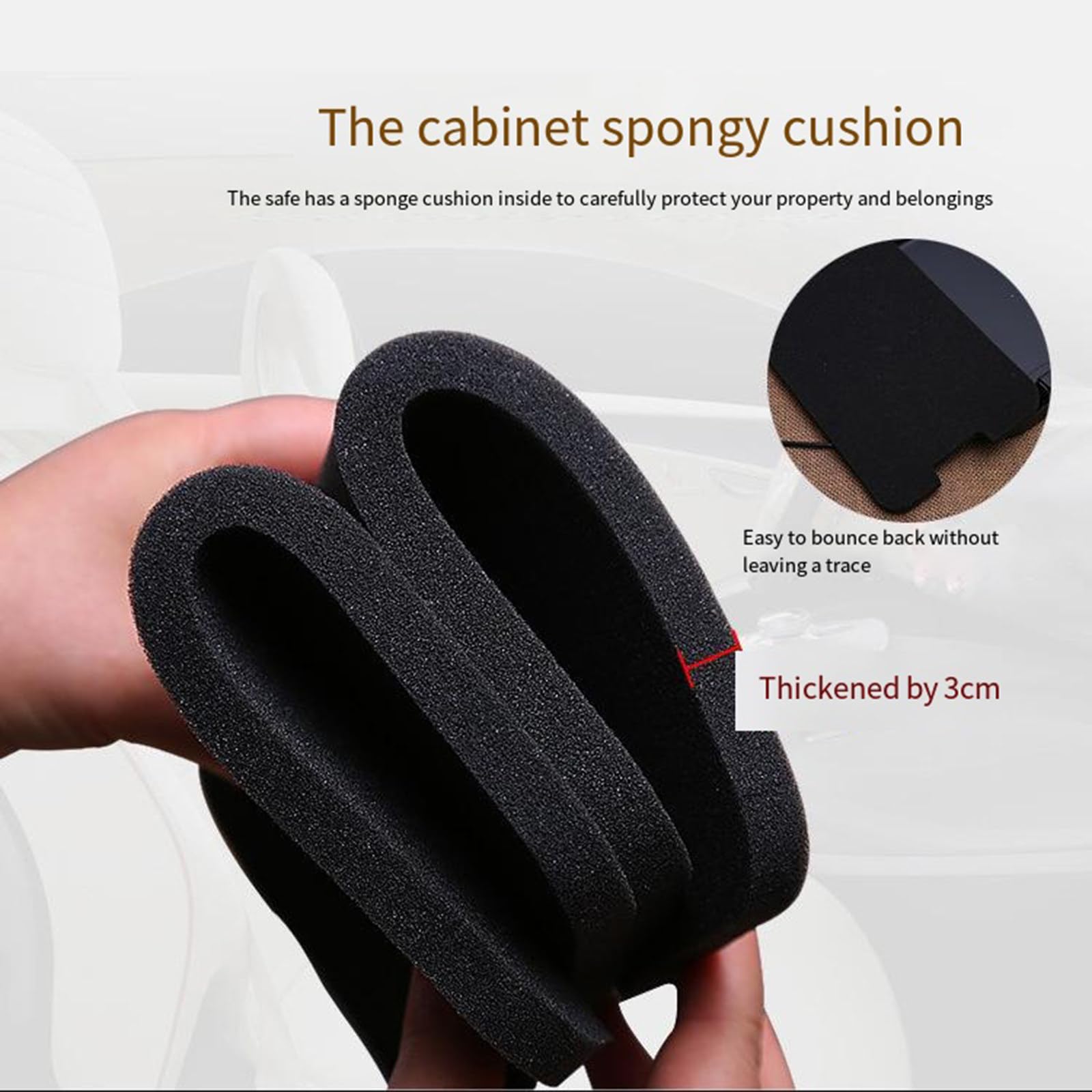 Cassetta di sicurezza per chiavi portatile Mini cassaforte con corda d'acciaio Mini antifurto per gioielli Cassaforte per gioielli Cassaforte per auto Cassetta portachiavi antifurto,Black