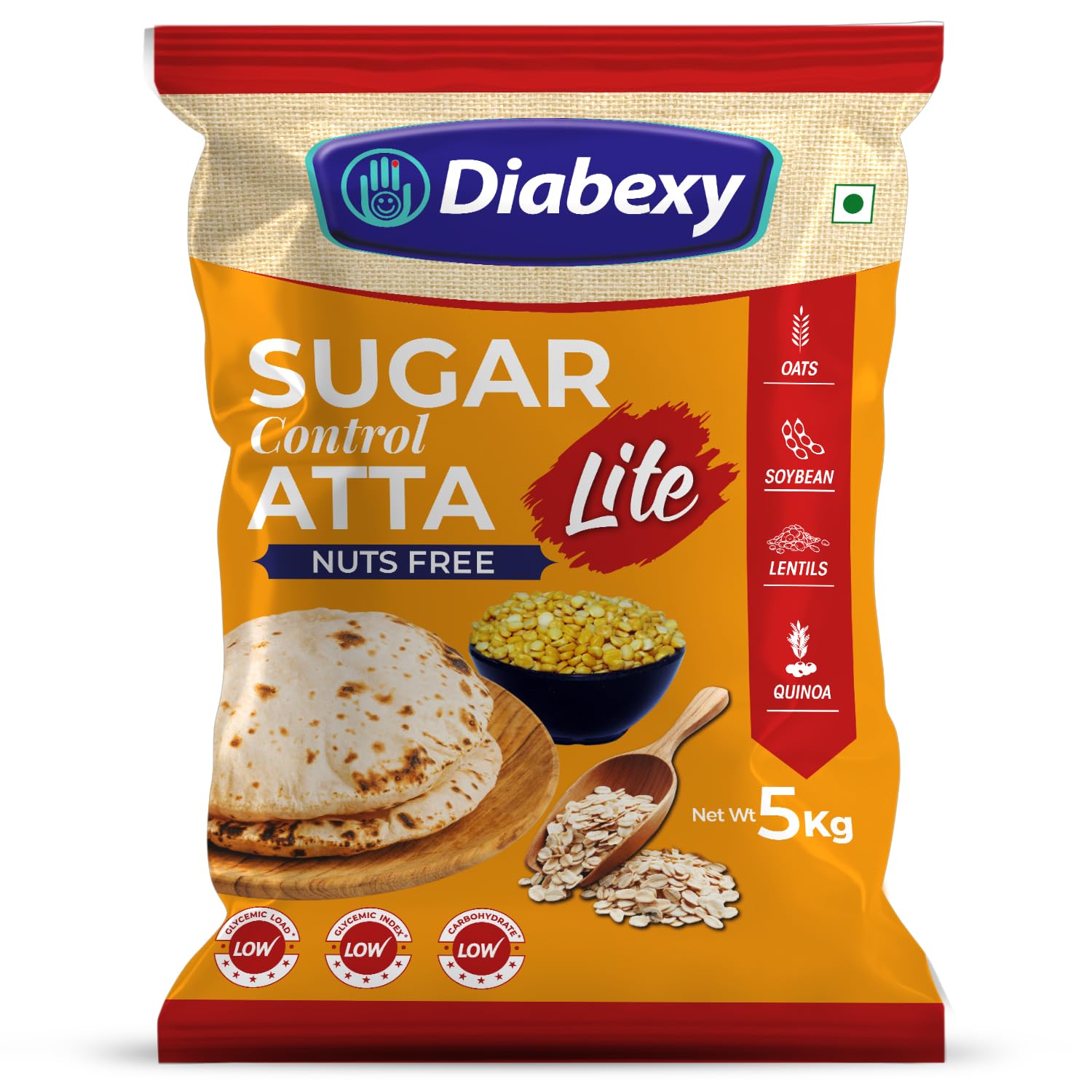 Diabexy Atta Sugar Control LITE Nuts Free for Diabetics - 5kg (B0CG18B69C) Amazon Price History, Amazon Price Tracker