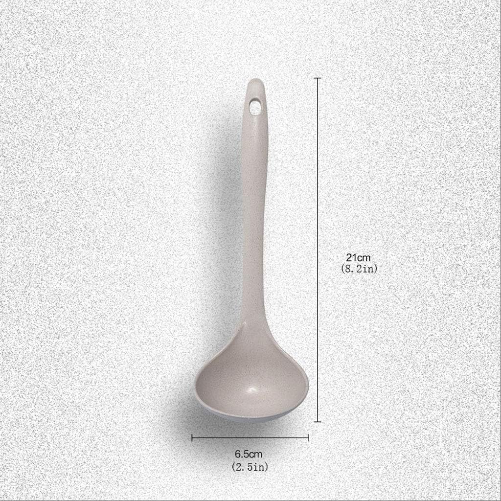 Dessert Spoons Mini Household Long Handle Large and Small Soup Spoon Porridge to Drink Soup Kitchen Non-Stick Pan Spoon Spoons (Color : 4 Pack, Size : S Size) (6 Pack M Size)
