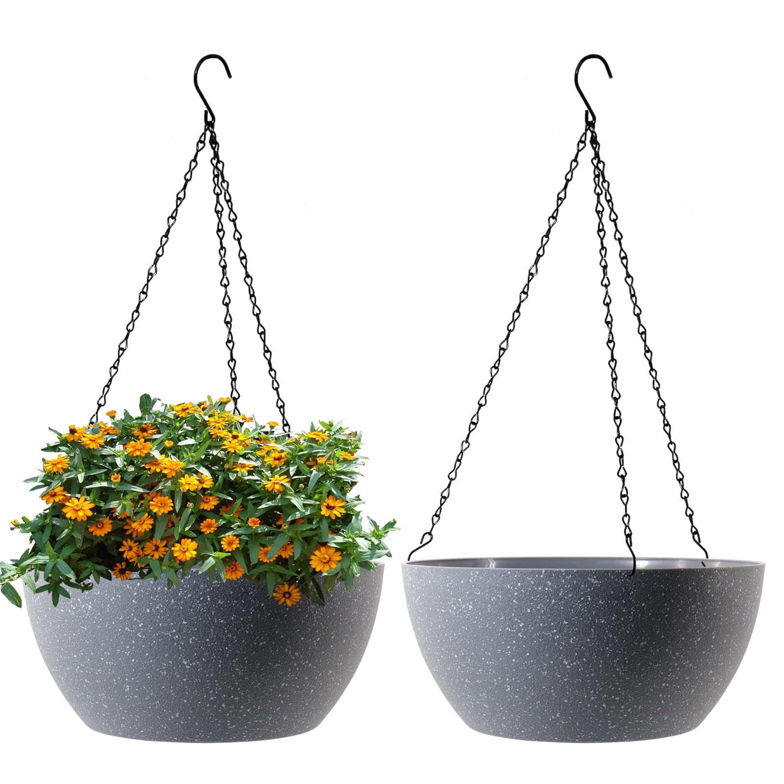 WSMKSZ 13 Inch Large Hanging Planters