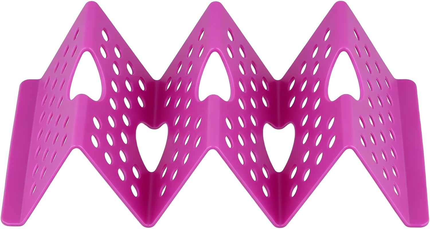 24 Pack Colorful Taco Holder Stand, Large Taco Trays for 2 or 3 Tacos Plastics Holder Plate for Oven, Grill, Home, Party Supplies